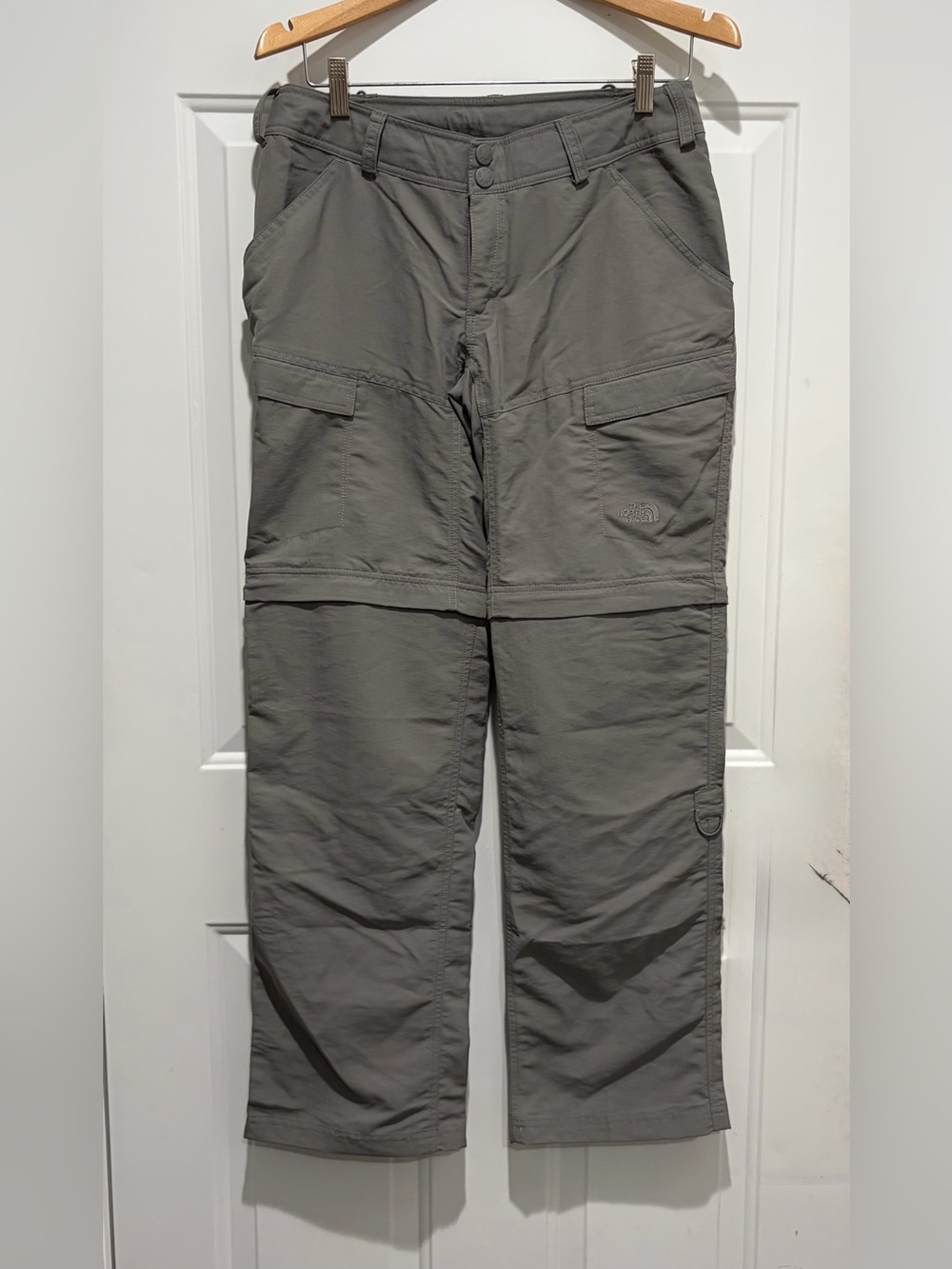 The North Face Gray Convertible Cargo Zip-Off Track Pants